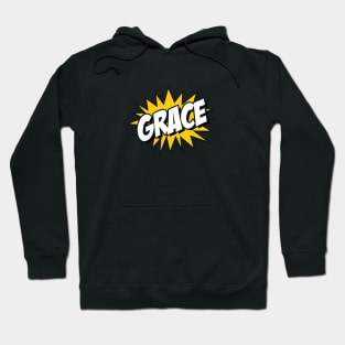 'Grace' Cartoon or Comic Book Style Kapow / Wow Design Hoodie